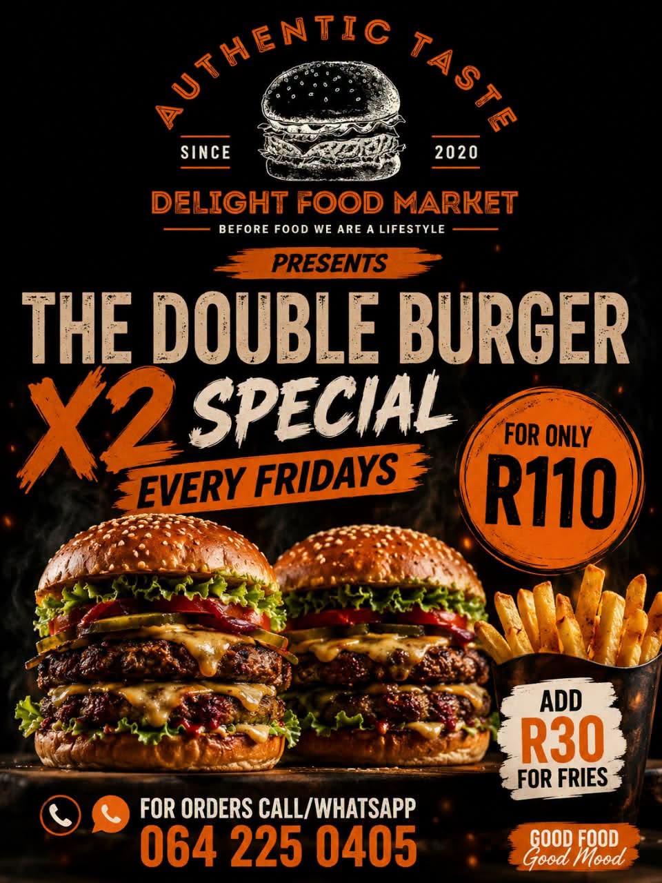Friday double burger special